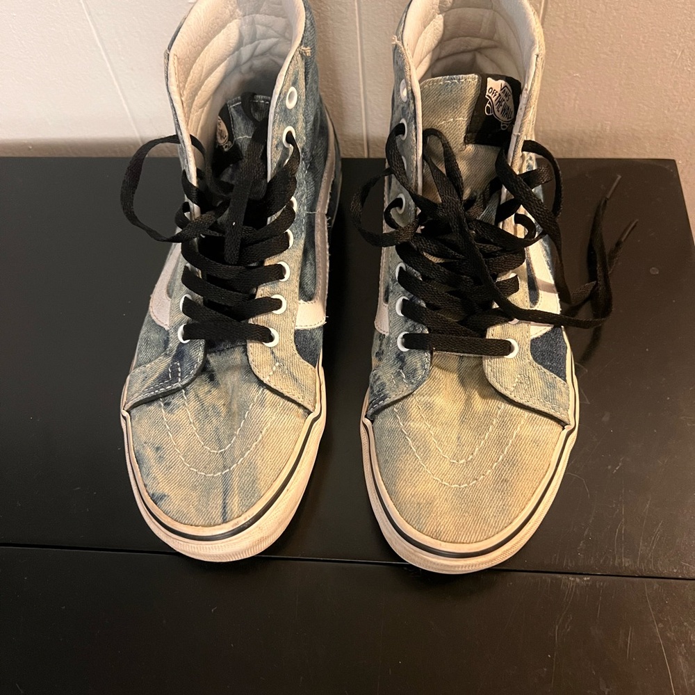 Vans High-Top Sneakers Acid Denim Wash - Picture 2 of 3